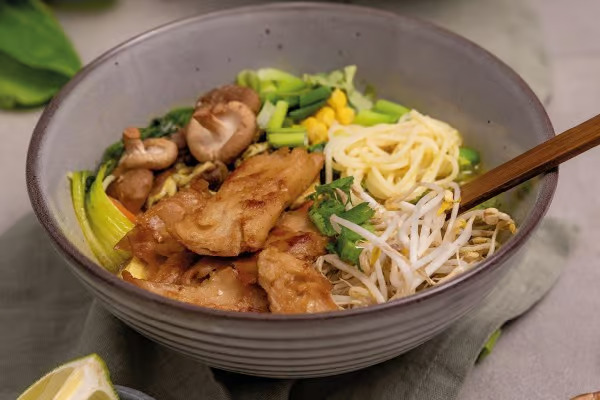 Ramen with Miso and “Chicken Chunks”