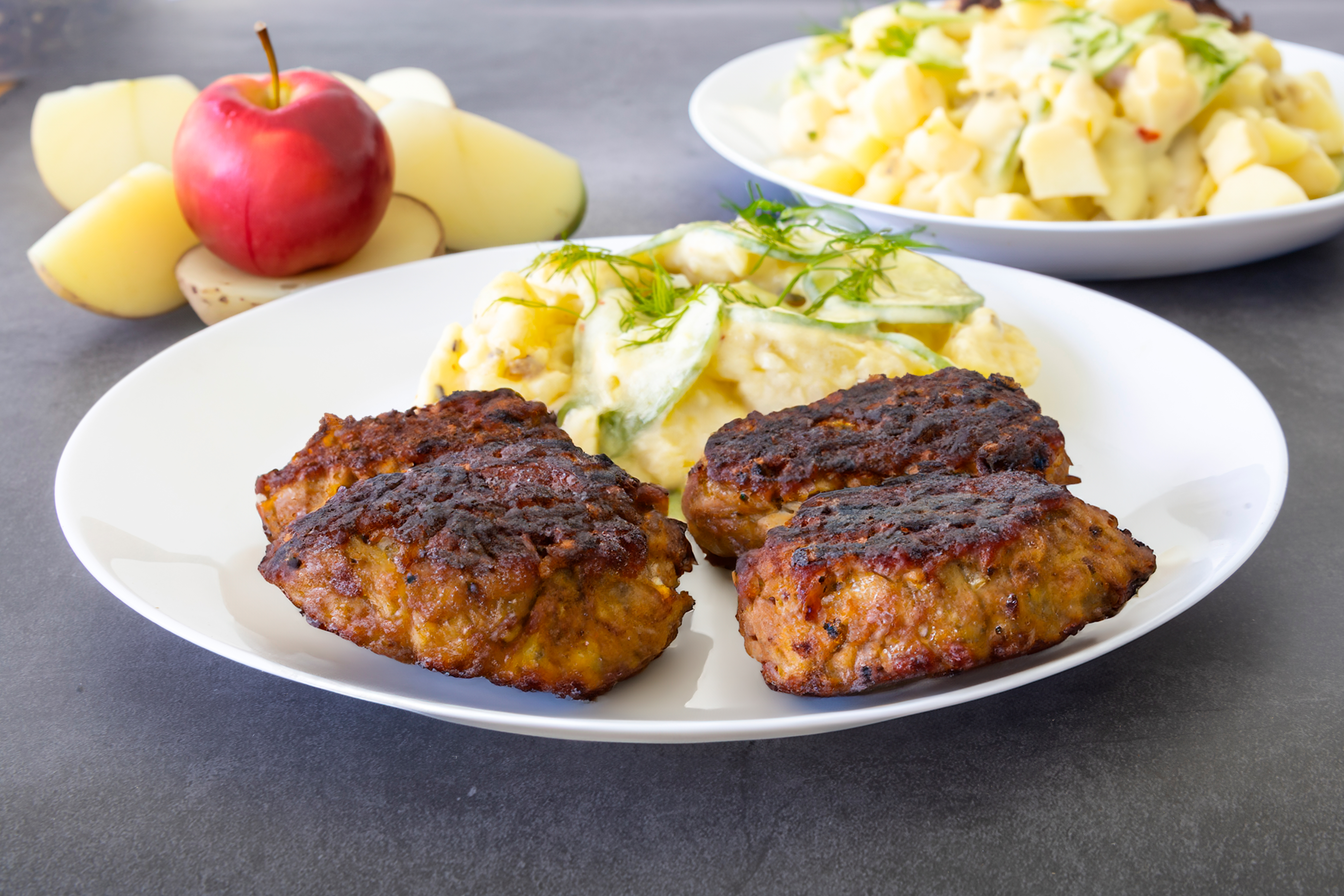 Grill-Medallions & Salade Aux Deux Chips