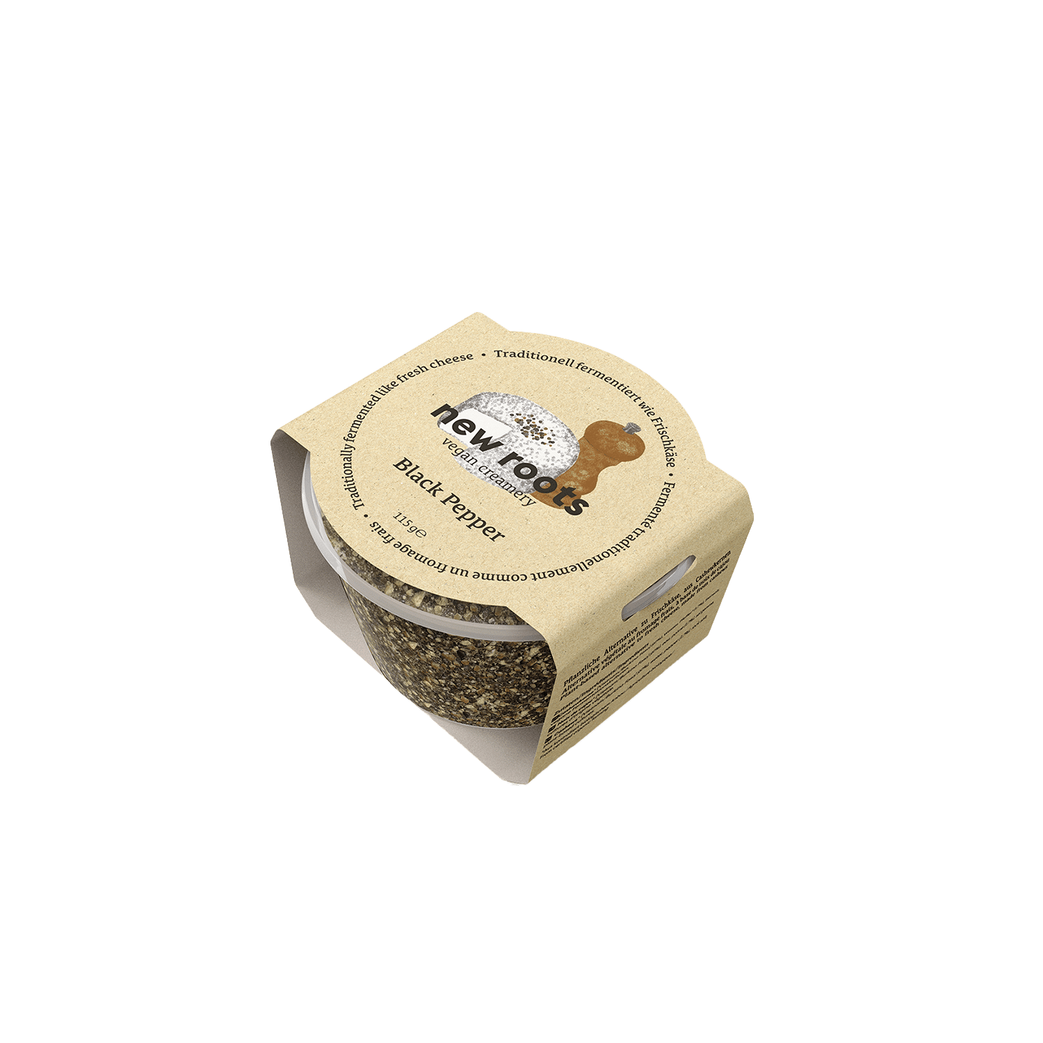 Vegan Creamery Schwarzer Pfeffer Alternative zu Frischkäse