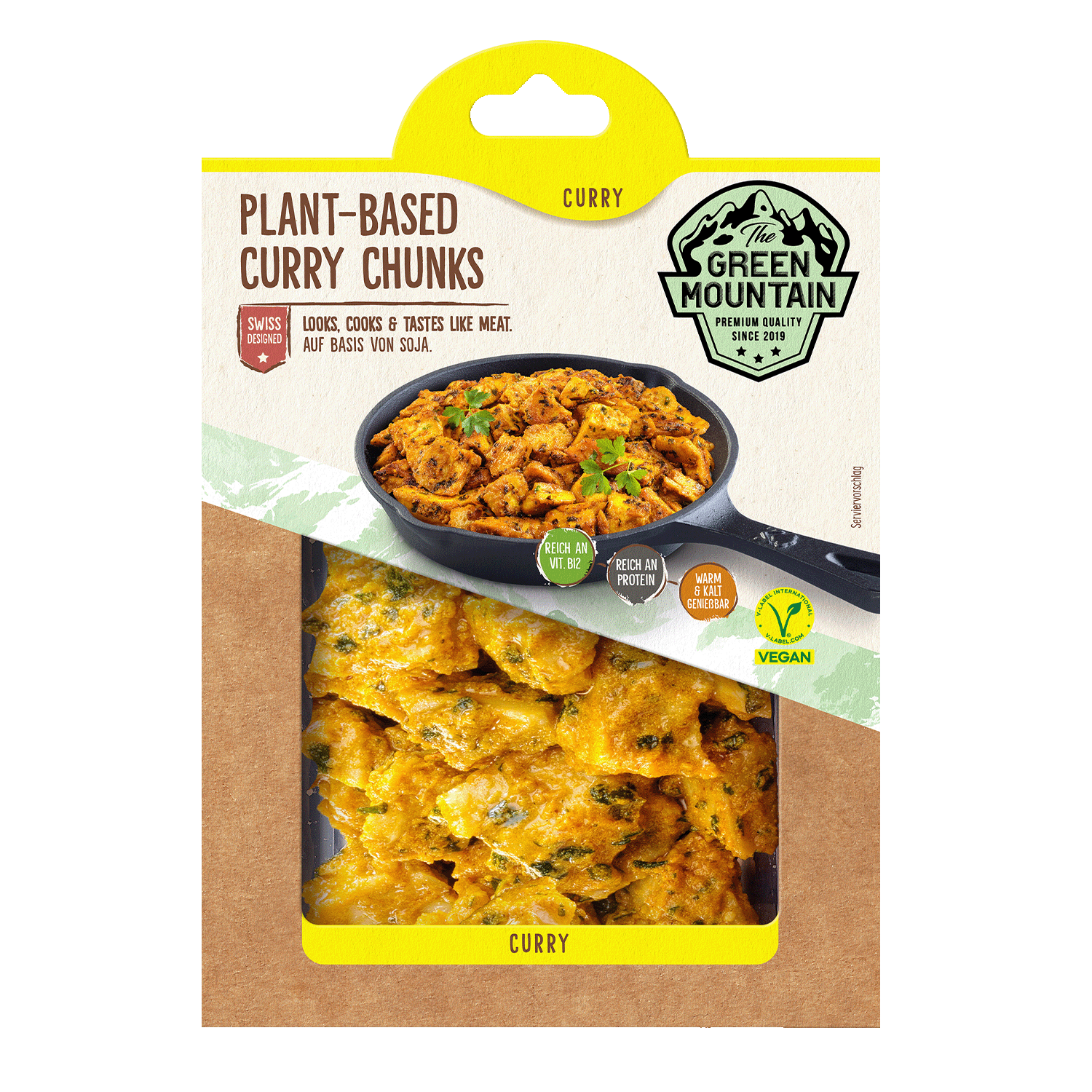 Vegane Plant-Based Curry Chunks